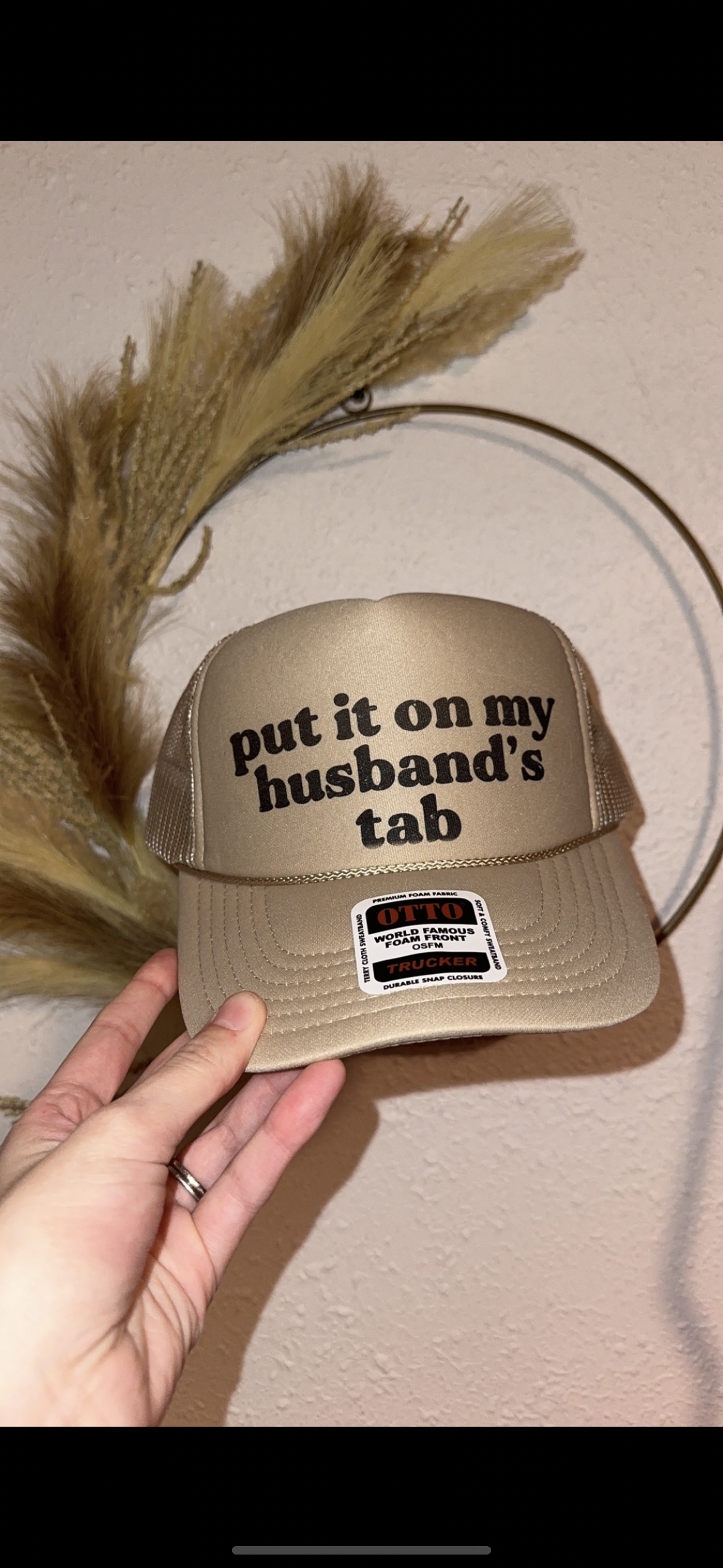 Husbands Tab Trucker Hat